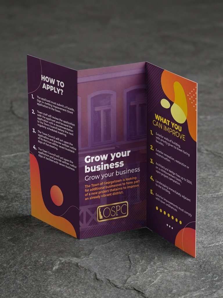 Tri-fold brochure for OSPC